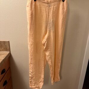 Flax Linen Peach Pants